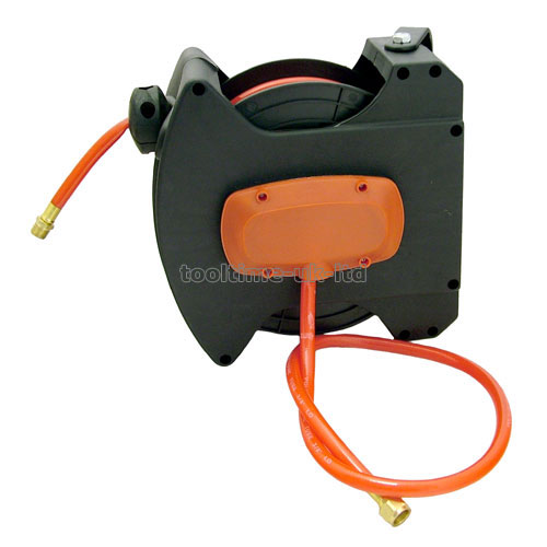 30ft 10 METRE AUTO RETRACTABLE 3/8" AIR HOSE REEL AIRLINE + SWIVEL