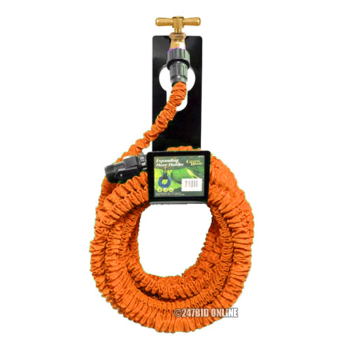 50ft EXPANDING GARDEN HOSE PIPE + SPRAY GUN + HANGER EXPANDABLE