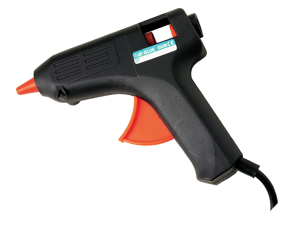 40W ELECTRIC HOT MELT ADHESIVE HOBBY CRAFT GLUE GUN + 100 GLUE STICKS