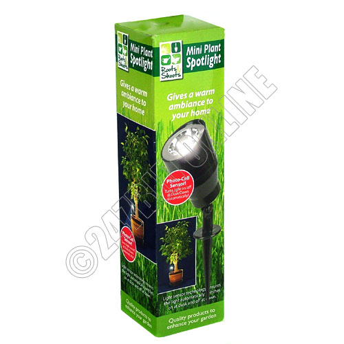 MINI LED INDOOR POT PLANT ADJUSTABLE SPOTLIGHT AUTO ON OFF SENSOR SPOT