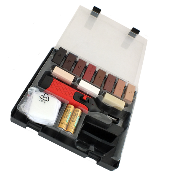 19 PC LAMINATE FLOOR AND WORKTOP REPAIR KIT FOR CHIPS & SCRATCHES WAX