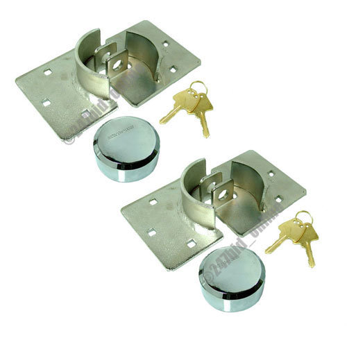 2 x 73MM HIGH SECURITY PADLOCK + HASP + FIXING KIT VAN SHED GARAGE LOCK