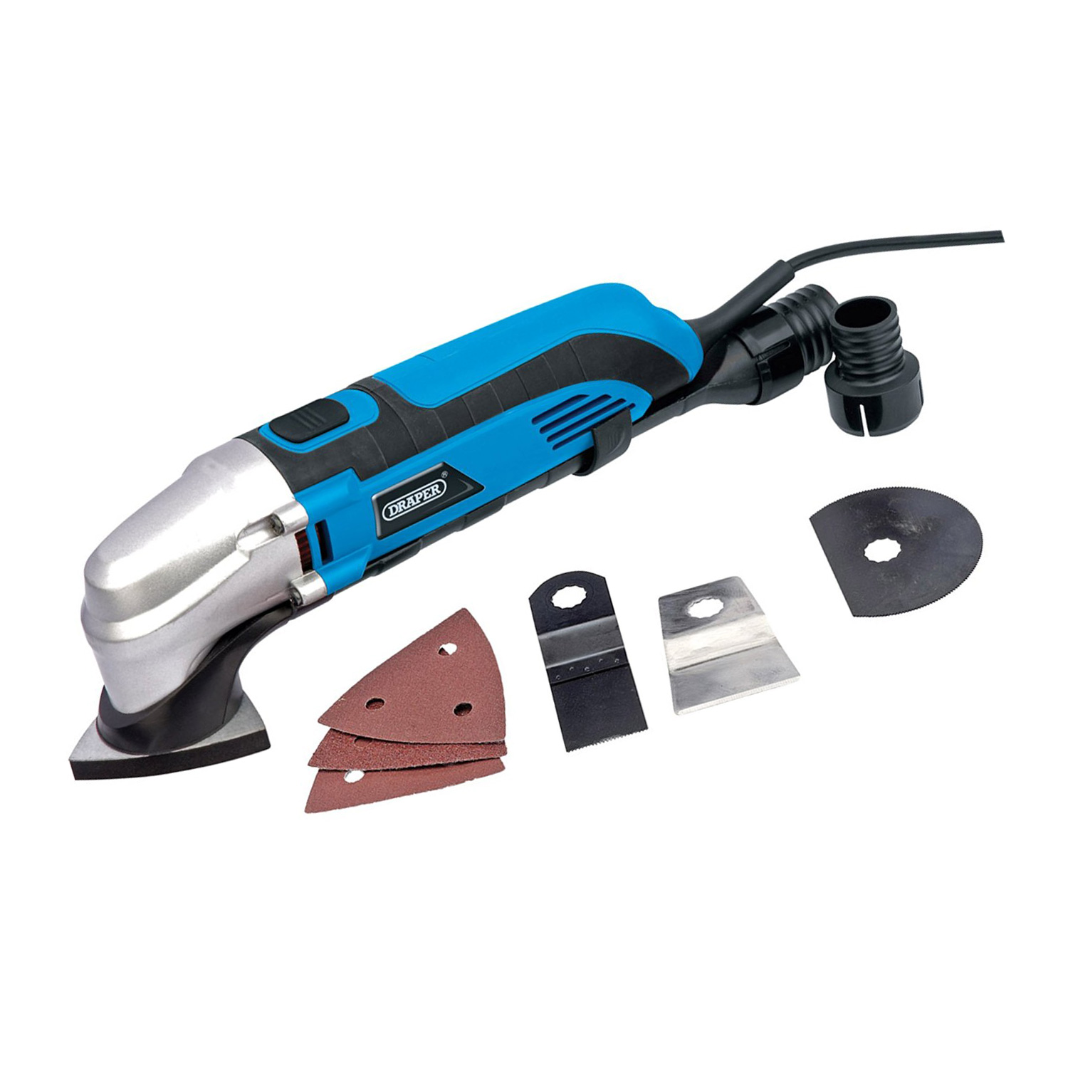 DRAPER 250W MULTI FUNCTION OSCILLATING DETAIL SANDER CUTTER SCRAPER