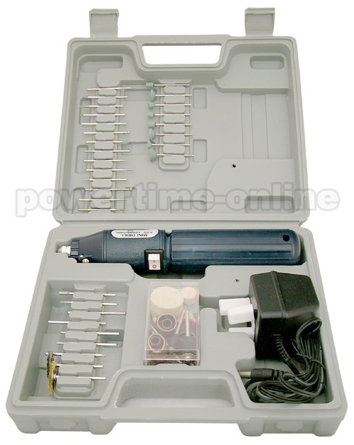 165PC CORDLESS DREMEL TYPE MINI ROTARY HOBBY DRILL TOOL WITH CASE