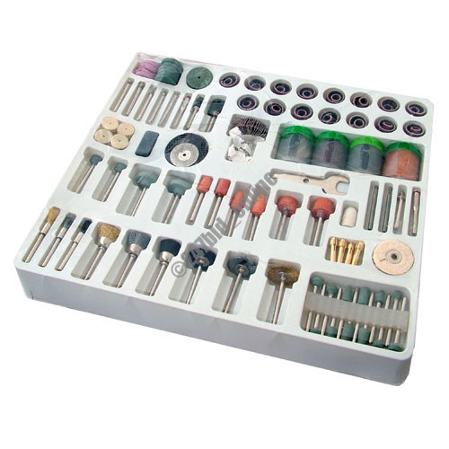 216 PC MINI ROTARY POWER DRILL HOBBY TOOL ACCESSORY KIT FITS DREMEL