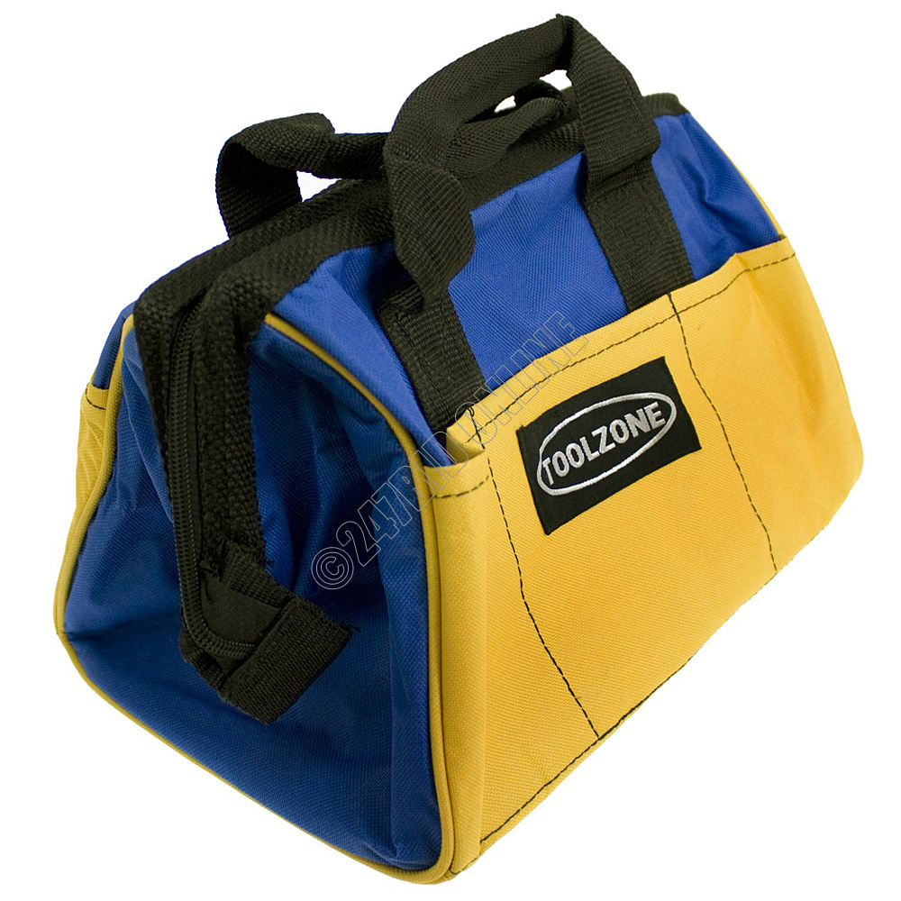 12" HEAVY DUTY 6 POCKET NYLON TOOL BAG ZIPUP HOLDALL TOOLBAG TOOLS STORAGE CASE eBay